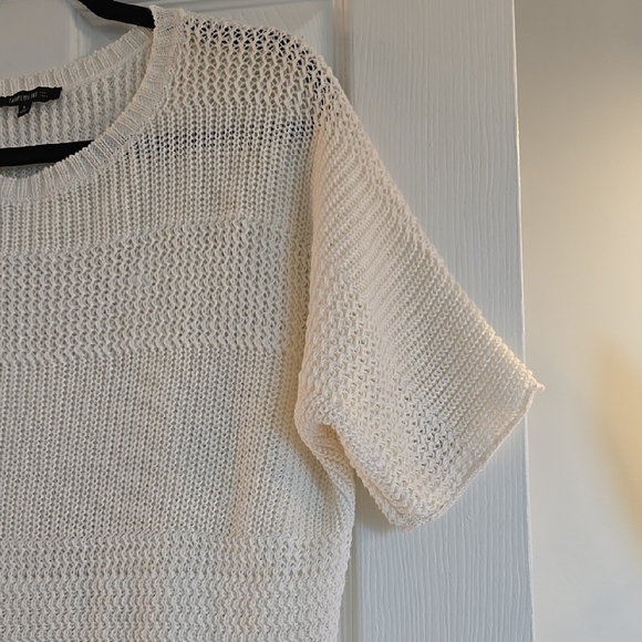 LAFALLETE 148 Knit Short Sleeve Sweater L - Picture 4 of 7